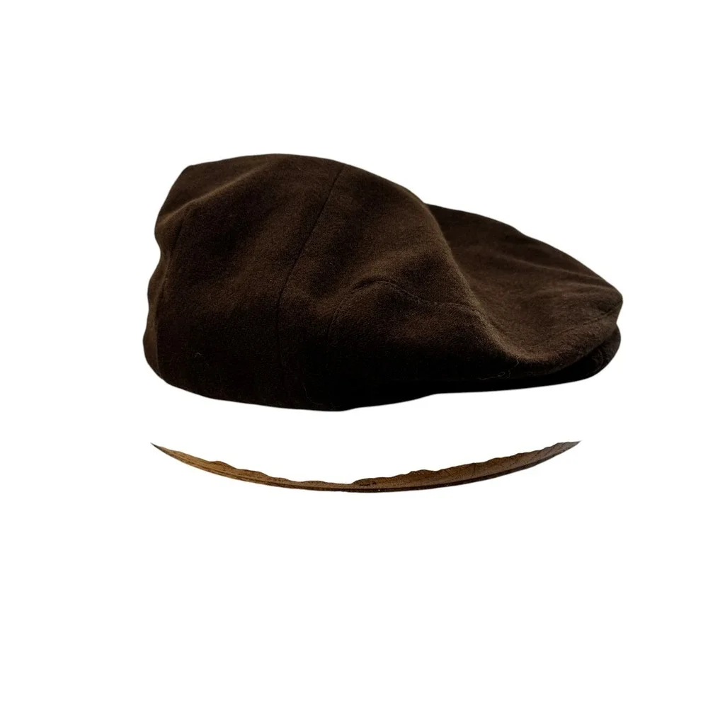 Vintage‎ Dobbs Fifth Ave Wool Retro Heritage Newsboy Ivy Gatsby Flat Cap L Brown